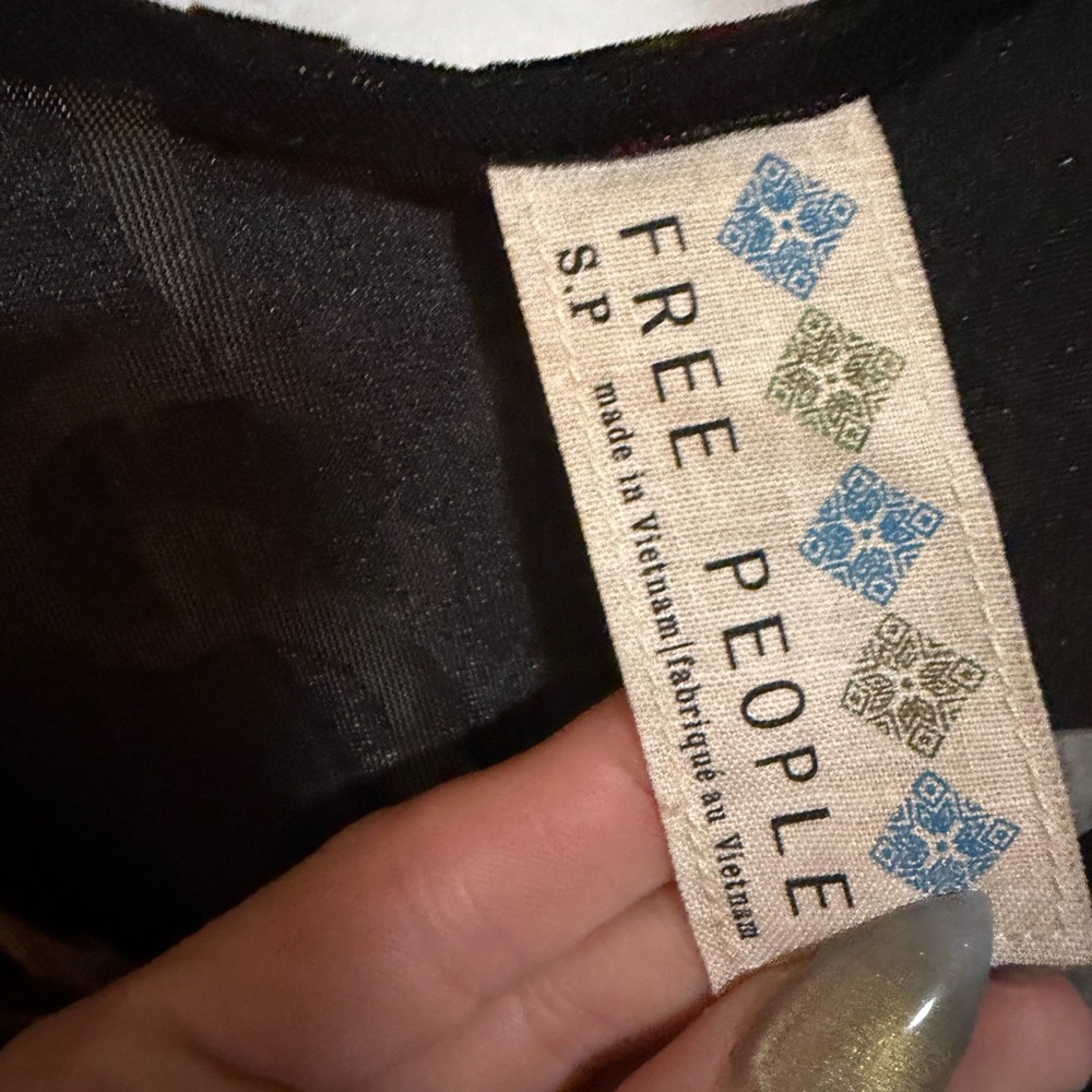 Free People Multicolor Floral Velvet Dress - Picture 3 of 4